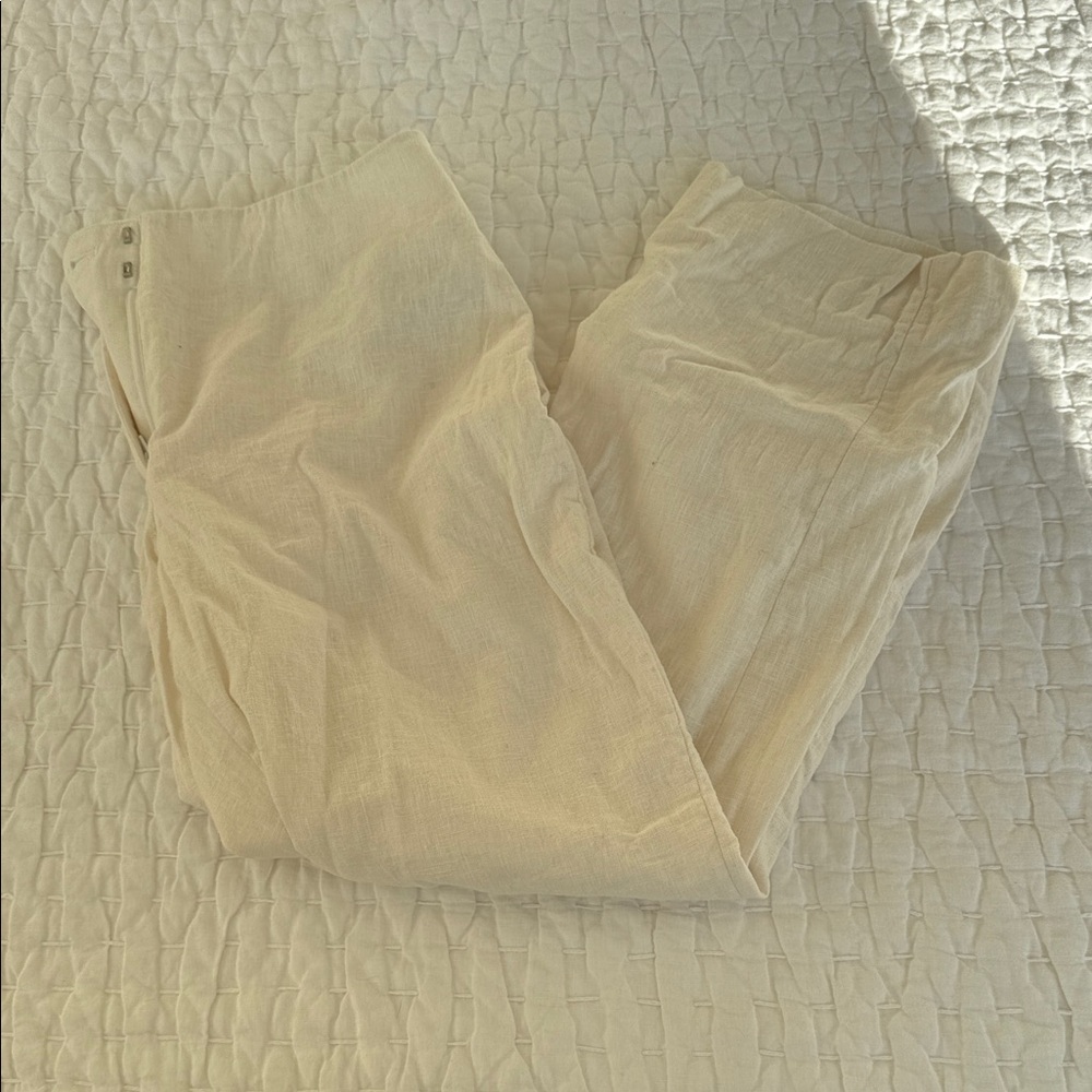 Abercrombie Linen Trouser Straight Leg Pants - Women’s 26 Short
